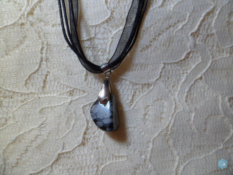 Collier en Obsidienne 1