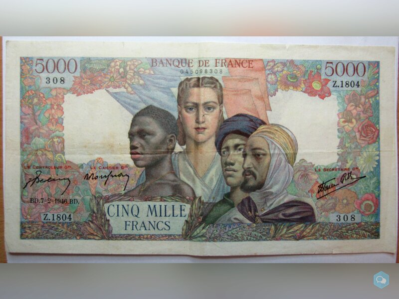 5000 Francs - Empire Français 1