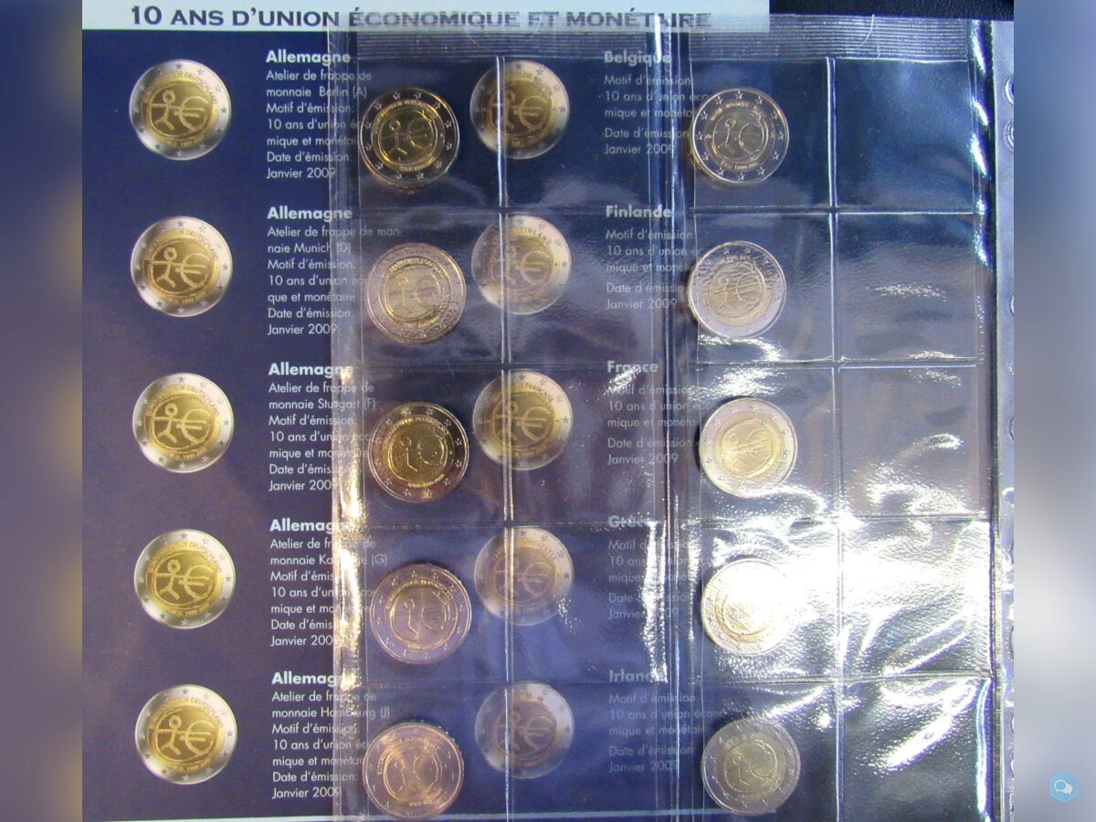 - Série 10 ans de l'Euro - 20 pièces Neuves - 2009 1