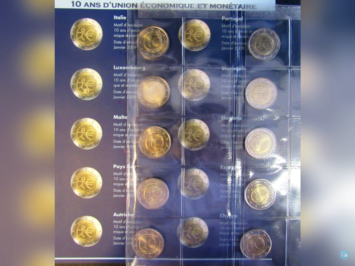 - Série 10 ans de l'Euro - 20 pièces Neuves - 2009 2