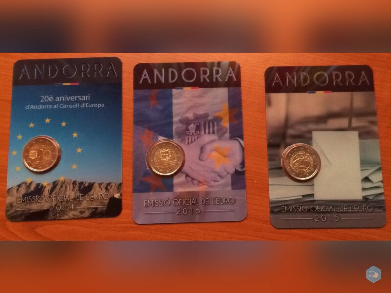 coincard 2 € Andorre 2014 et 2015 1
