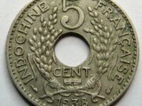 - Colonie - Indochine - 5 CENT - 1938 - 2
