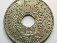 - Colonie - Indochine - 5 CENT - 1939 - 2