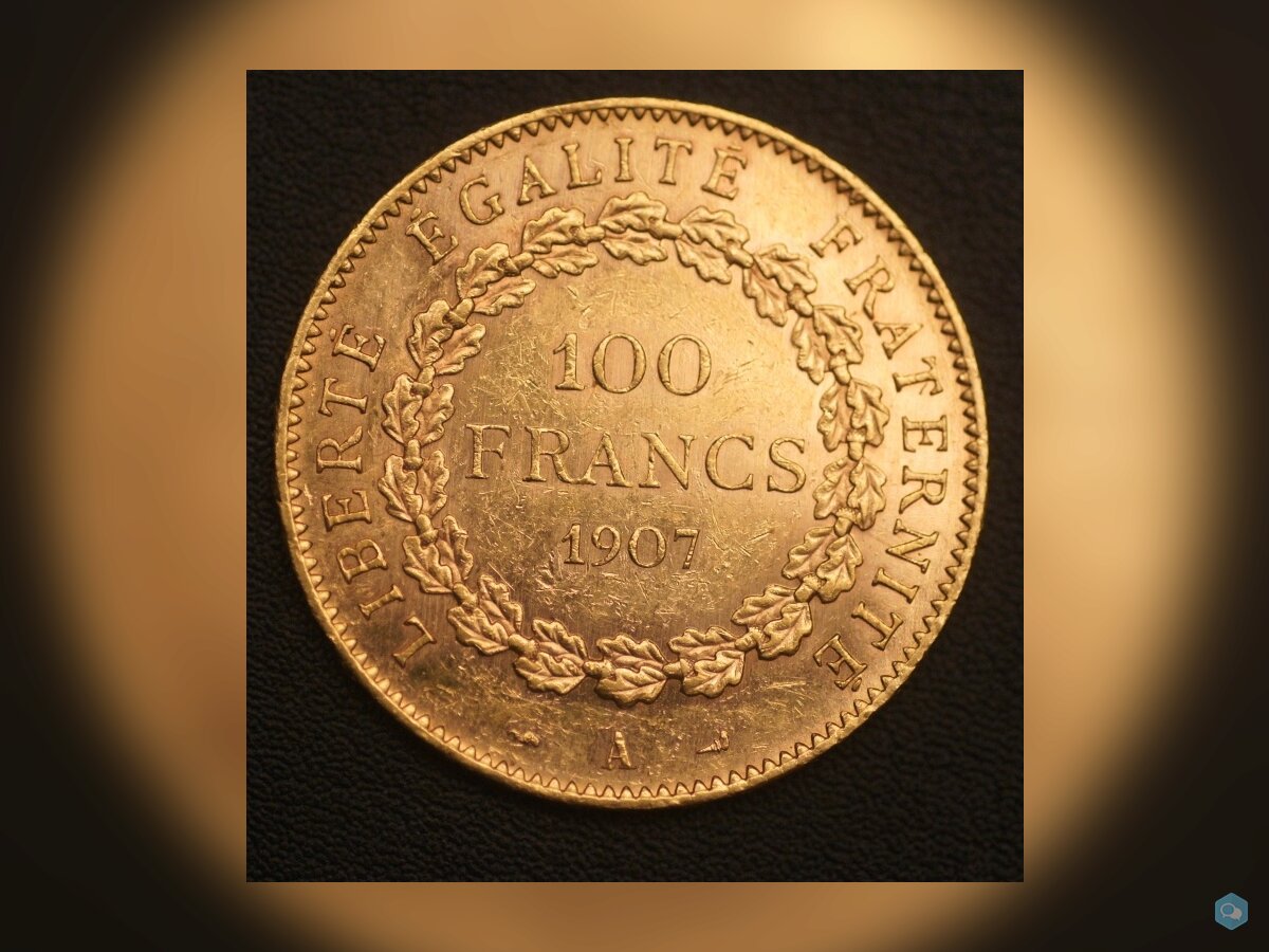 100 FRANCS OR GENIE 1907 A 2