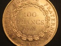 100 FRANCS OR GENIE 1907 A 2