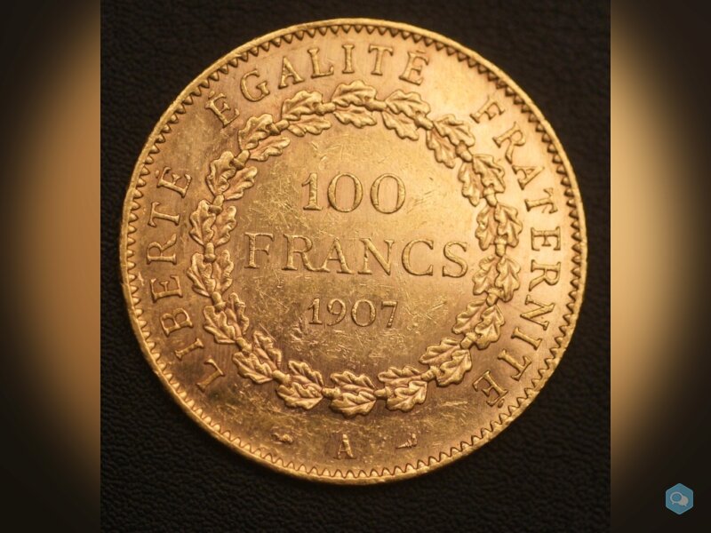 100 FRANCS OR GENIE 1907 A 2