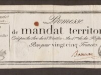 Assignat 25 FRANCS Promesse de Mandat Territorial  1