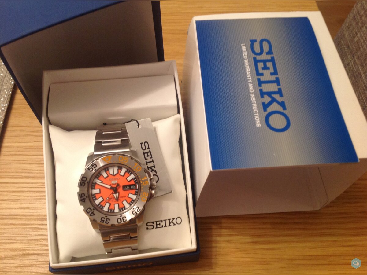 Sold Seiko 5 sport srp483 mini monster  1