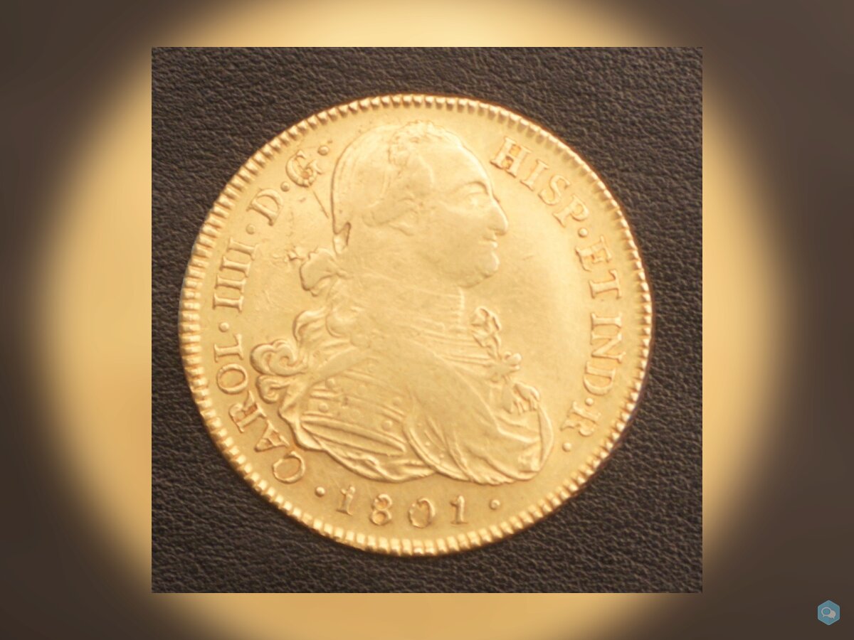 8 Escudos Or 1801 Carlos IV 1