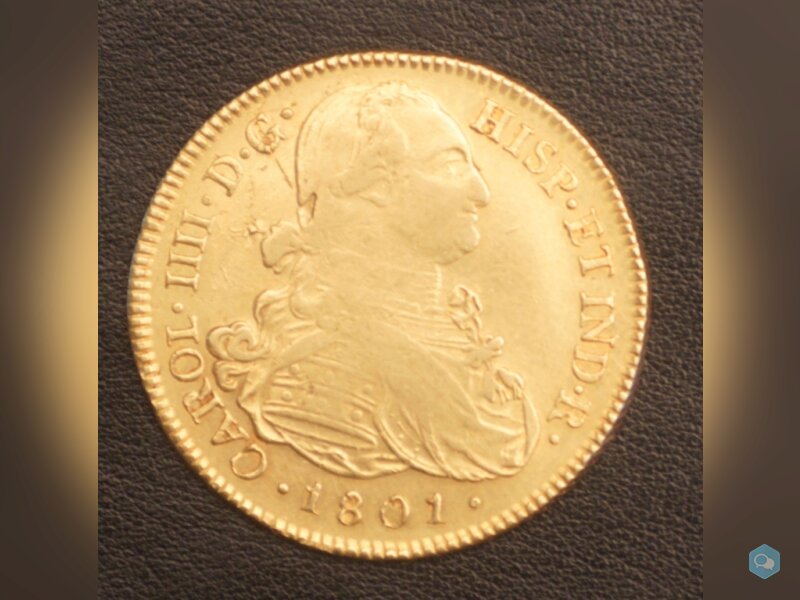 8 Escudos Or 1801 Carlos IV 1