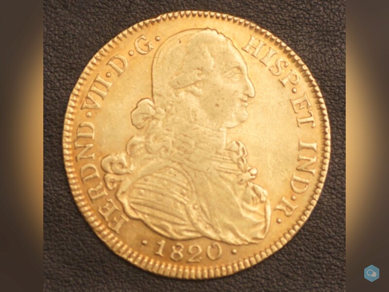 8 Escudos Or 1820 Fernando VII 1