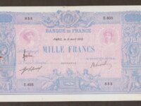 1000 Francs 1913 FRANCE - E.835 - Bleu et Rose TTB 1