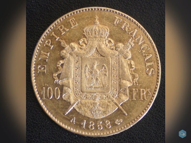 100 FRANCS OR NAPOLEON III 1858 A 2