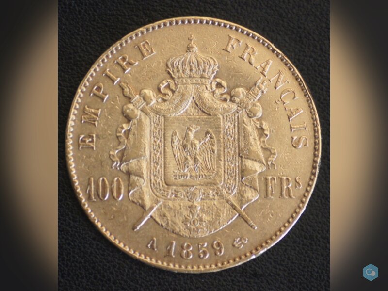 100 FRANCS OR NAPOLEON III 1859 A 2