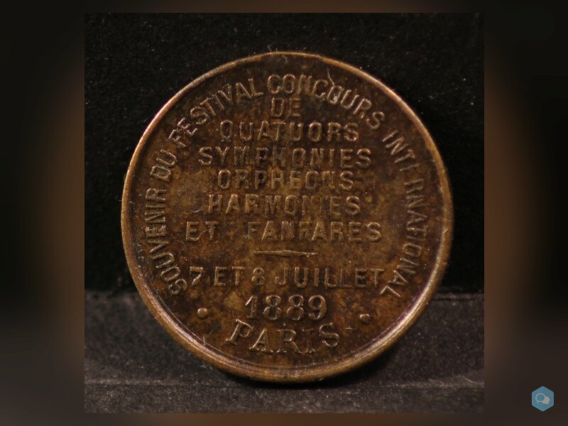Médaille SOUVENIR CONCOURS DE QUATUORS - 1889  1