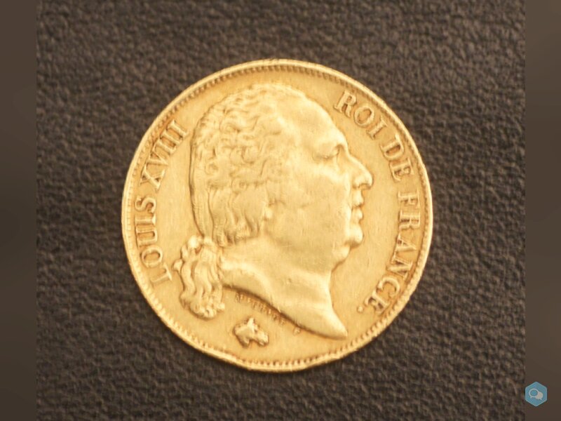 20 FRANCS OR LOUIS XVVIII 1817 Q 1