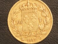 20 FRANCS OR LOUIS XVVIII 1817 Q 2