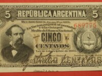 Billet 5 Centavos 1884 Argentina 1