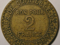 CHAMBRE DE COMMERCE 2 Francs 1927 2