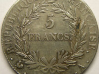 NAPOLEON I 5 Francs l'An 13 A 2