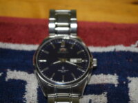 SOLD: Orient Ascend, blue guilloche dial 1