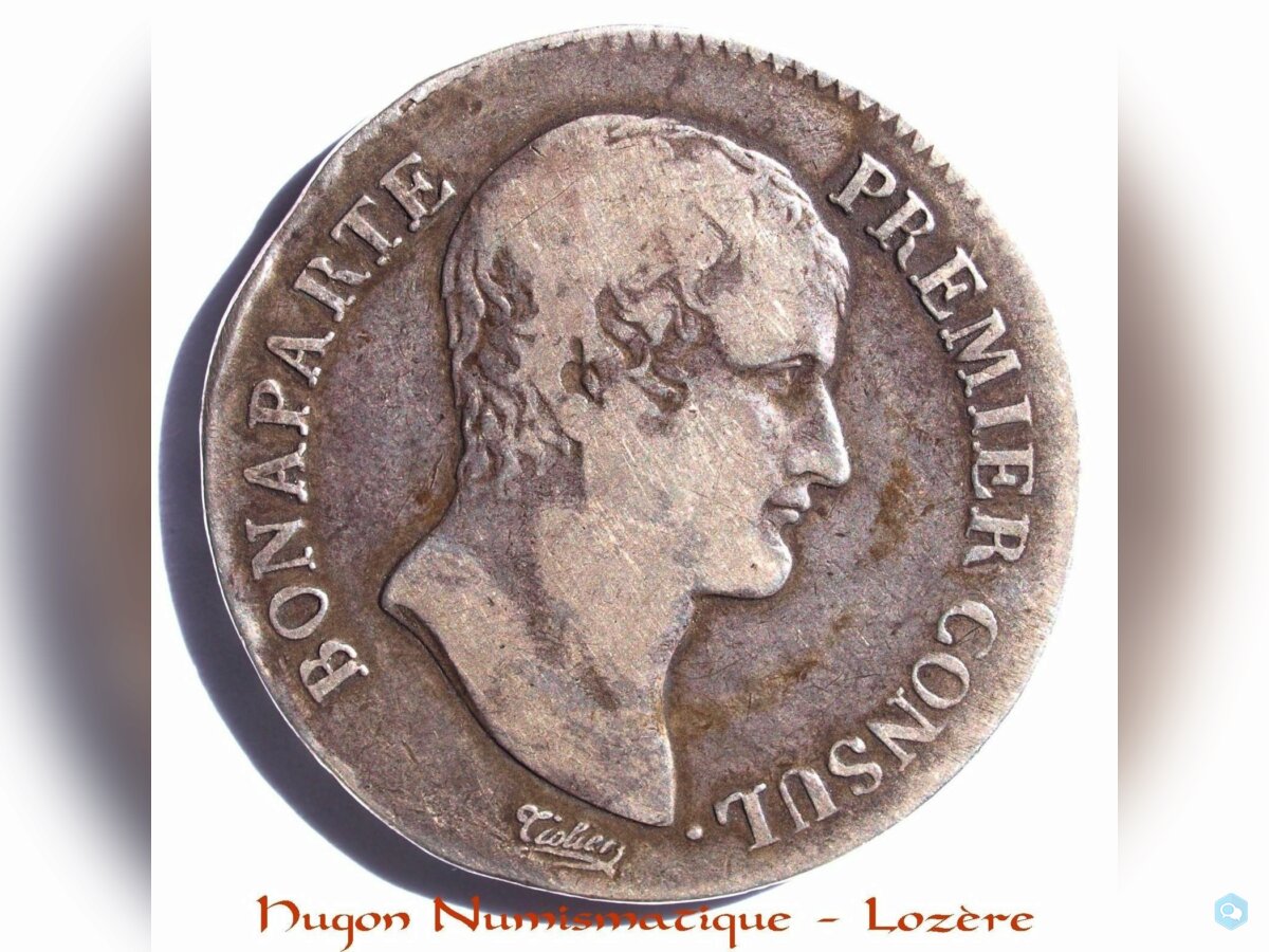 NAPOLEON BONAPARTE 1er CONSUL - 5 FRANCS AN 12 B R 1