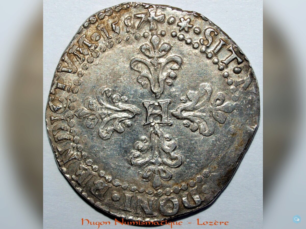 HENRI III - DEMI FRANC 1587 I LIMOGES - Superbe 2
