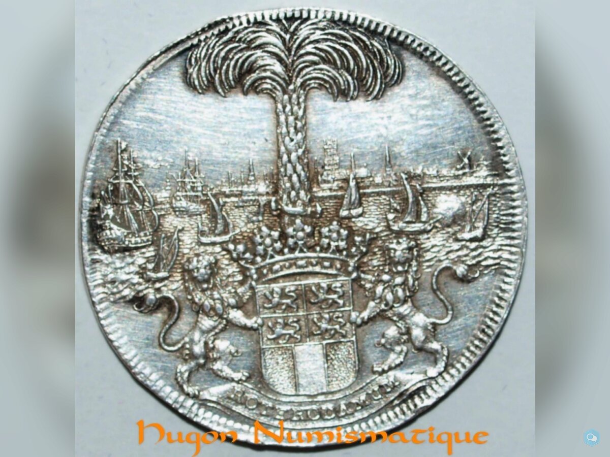 PAYS-BAS - JETON ARGENT - ROTTERDAM 1689 2