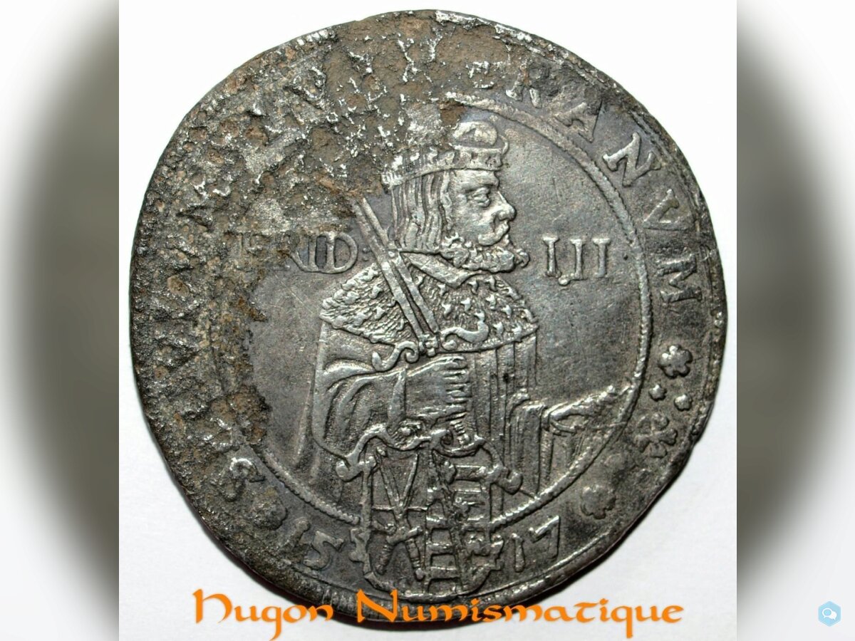 ALLEMAGNE - SAXE - THALER ARGENT 1517 2