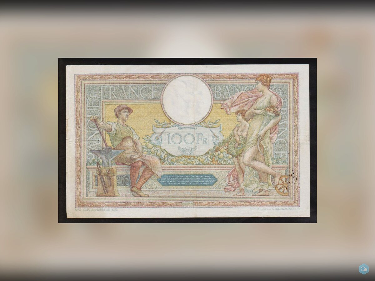 100 Francs 1924 FRANCE - V 11191 - Olivier Merson 2