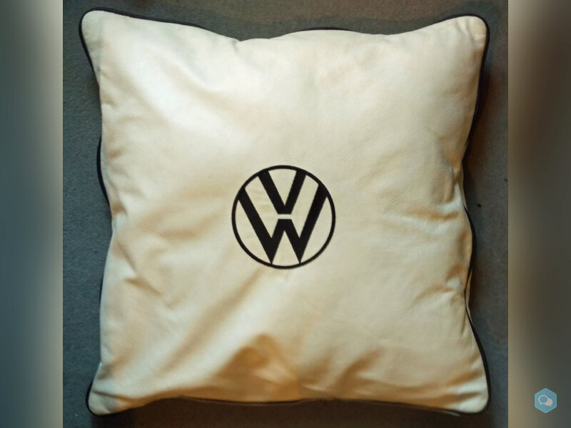 VW Embroidered Leather Cushions 2