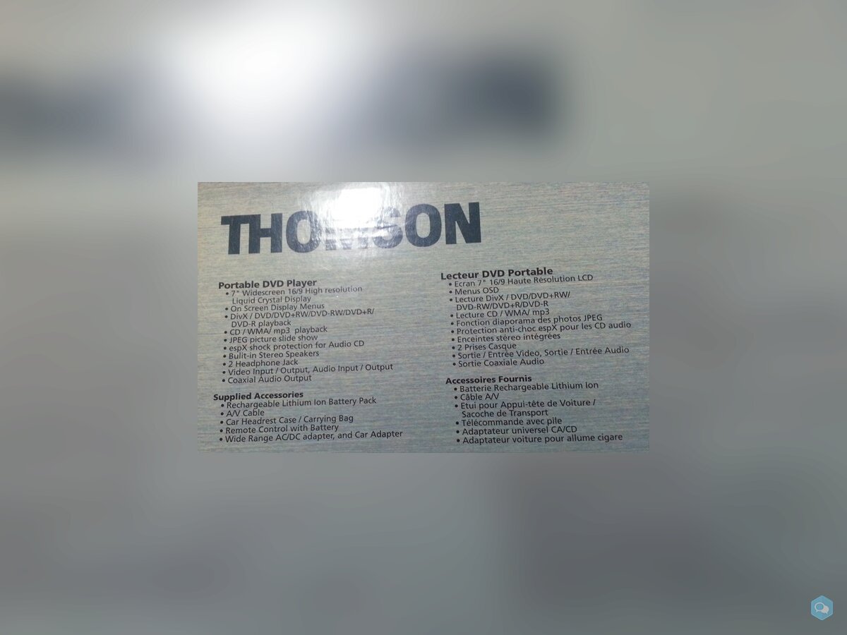 DVD player Thomson DTH620 6