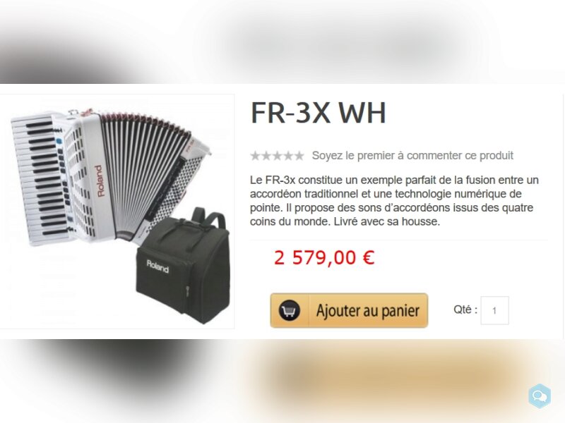 V ACCORDEON ROLAND FR3X 1