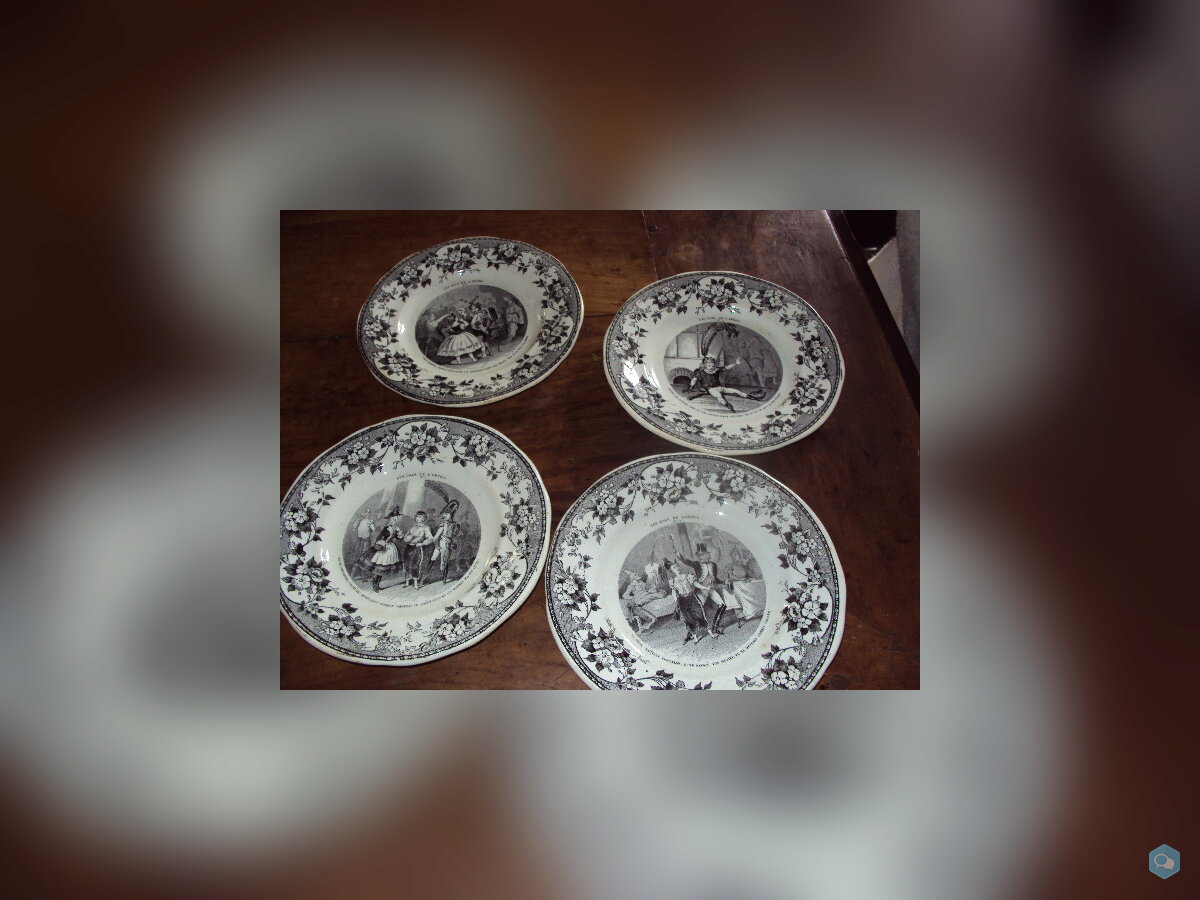 assiettes humoristiques creil et montereau 1