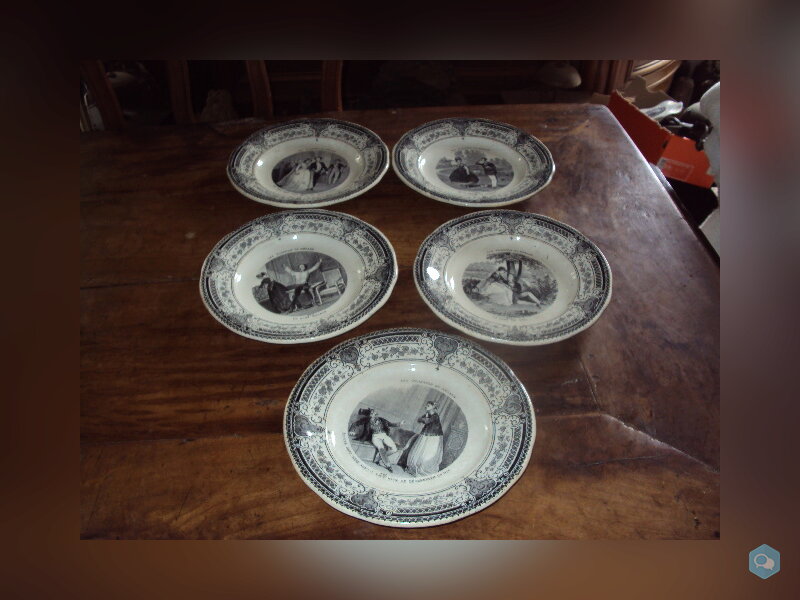 assiettes humoristiques creil et montereau 1