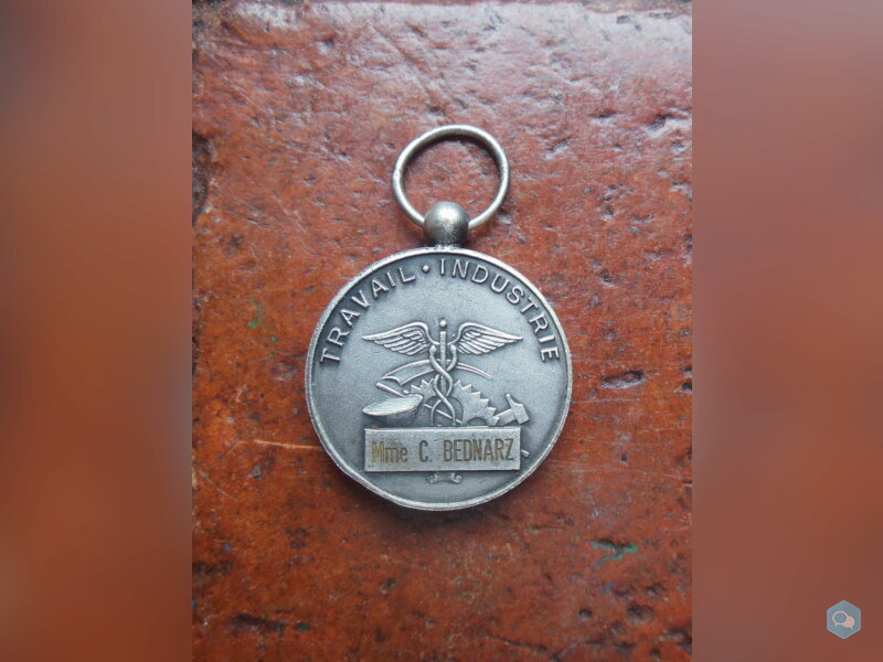 Médaille du travail industrie  RIVET 2