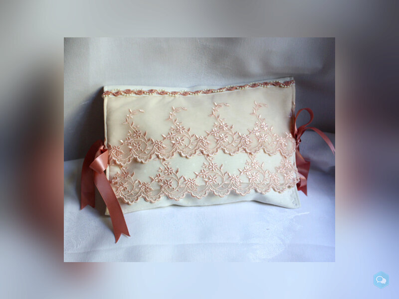 pochette a lingerie romantique ivoire tulle brodé  2