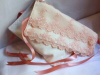 pochette a lingerie romantique ivoire tulle brodé  3