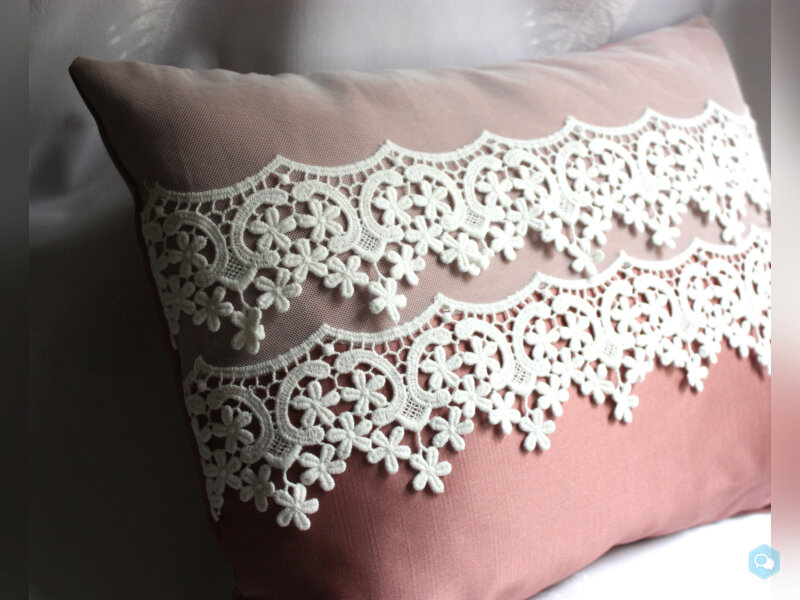 Coussin romantique, tendance shabby chic 2