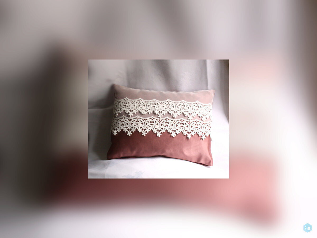 Coussin romantique, tendance shabby chic 5