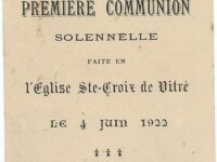 Souvenir 1ere communion 1922 2