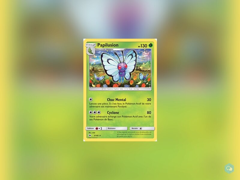 [ÉPUISÉ] SM1-003|Carte Pokémon|Papilusion 1