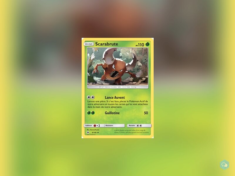 [ÉPUISÉ] SM1-006|Carte Pokémon|Scarabrute 1