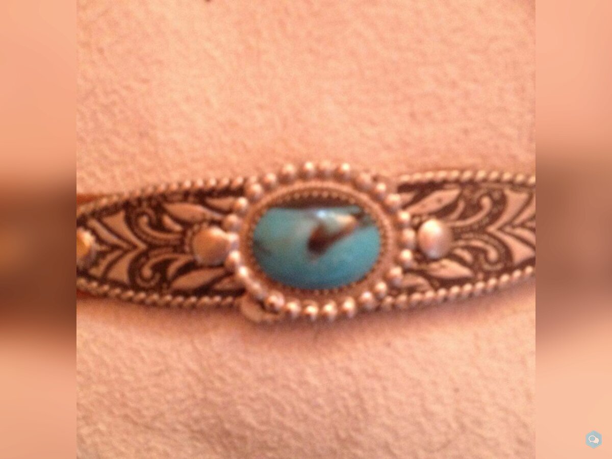 ceinture vintage 5 - cuir turquoise 2