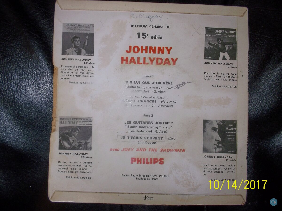 JOHNNY HALLYDAY RARETE 6