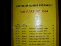 Suspension Rubber Bushing Kit Complete 2