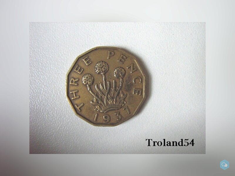  Royaume-uni, 3 Pence 1937 1