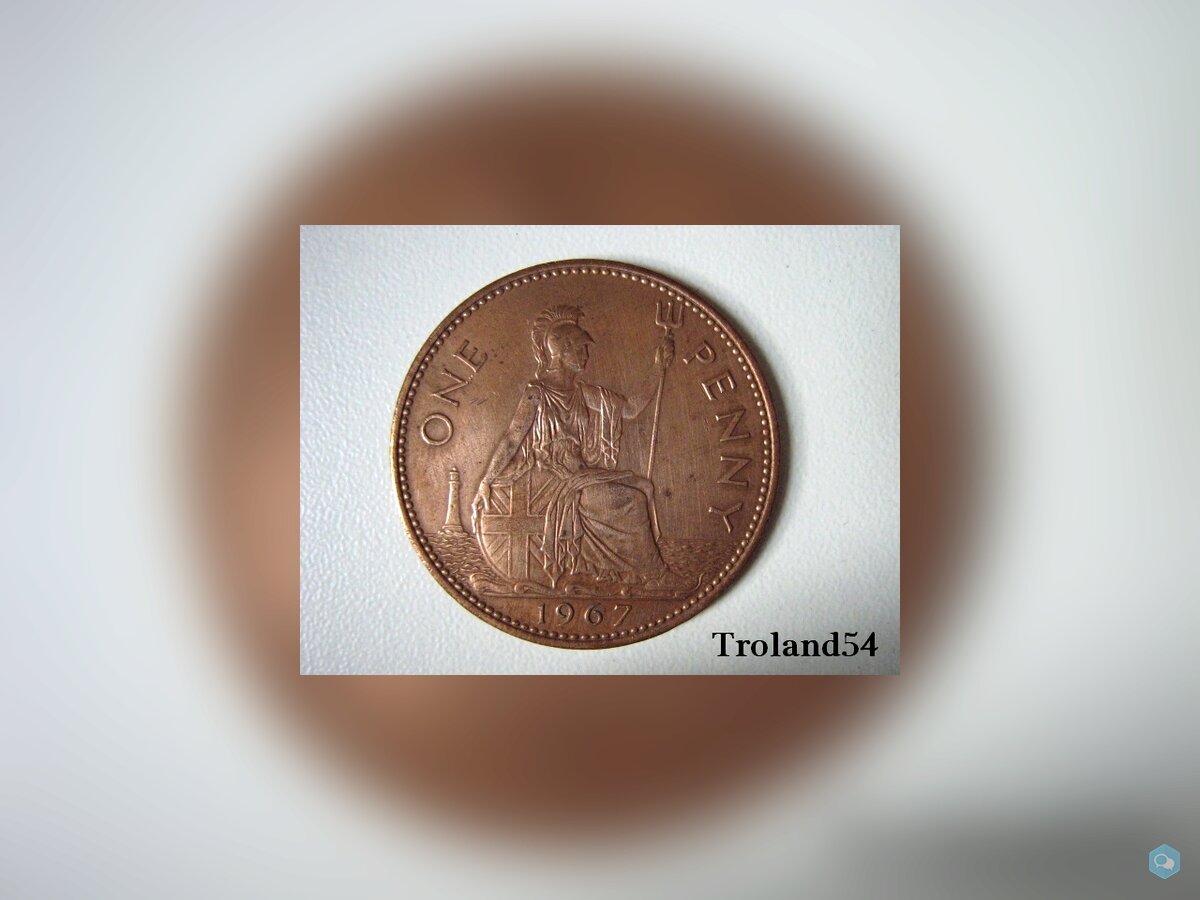 Royaume Uni One penny 1967 1