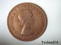 Royaume Uni One penny 1967 2