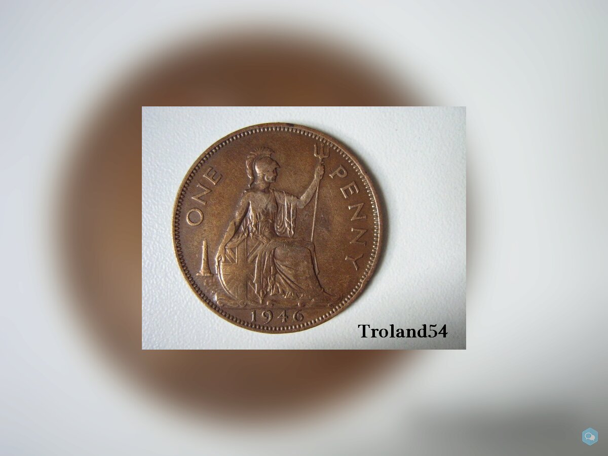 Royaume Uni, One penny 1946 1